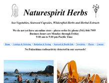 Tablet Screenshot of naturespiritherbs.com